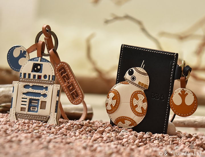 スターウォーズのレザー小物】ゲンテンが本革で製作した「R2-D2」「BB