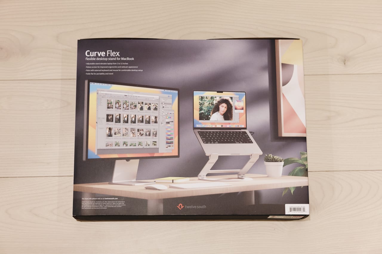 おしゃれな白いノートパソコンスタンド／Twelve South Curve Flex