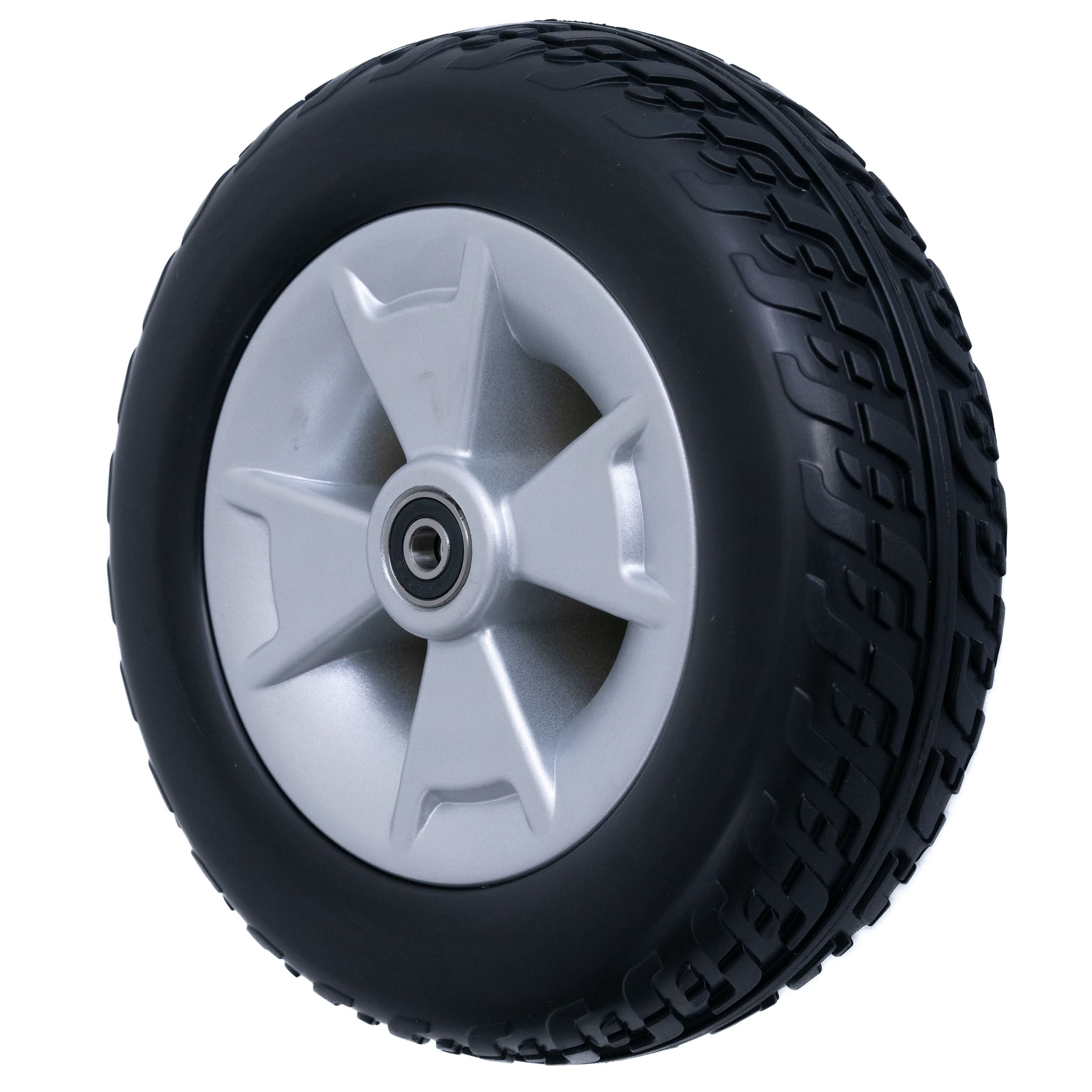 Front Wheel Assembly with Black Molded Tire for Pride Victory 9