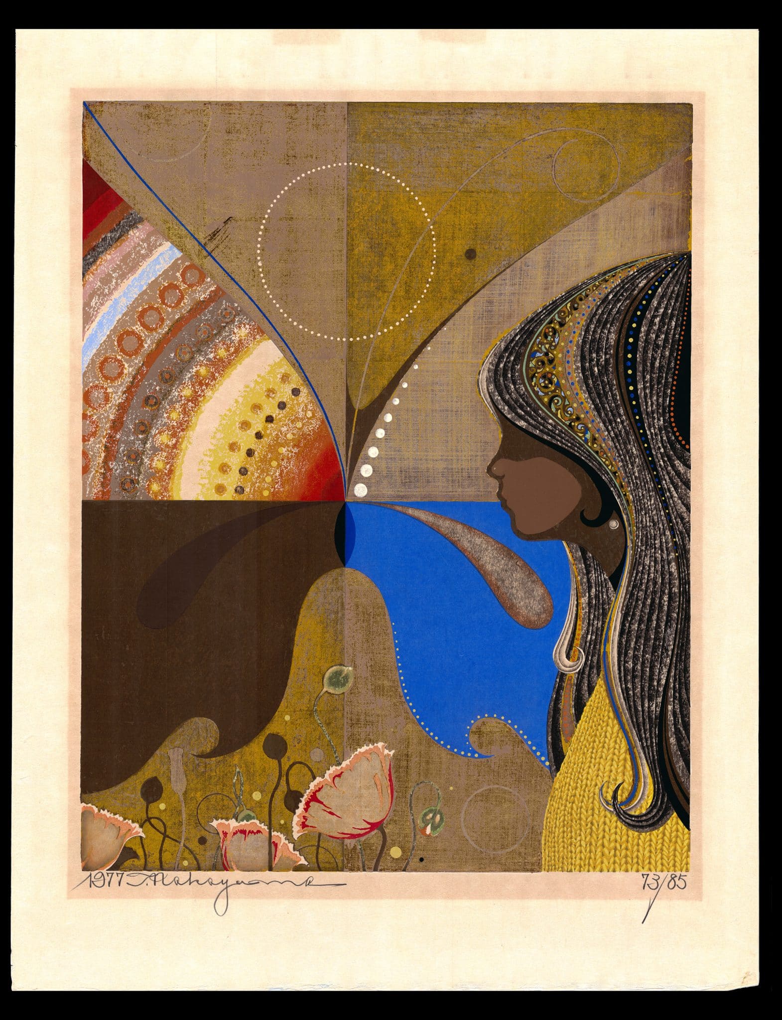 H. Nakayama 『Dutch Girls 』 lithograph H. Nakayama 『Dutch Girls