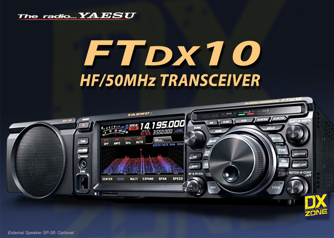 Yaesu FTDX10 Compact HF/6m SDR Transceiver - 100W with Touchscreen