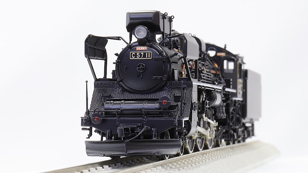 日本の蒸気機関車模型 ガラスケース付き C571 蒸気機関車模型 C571/C57
