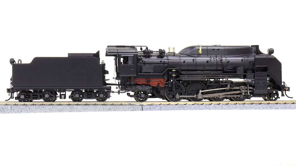 HOゲージ 天賞堂アダチ D51半流 蒸気機関車、モーター交換