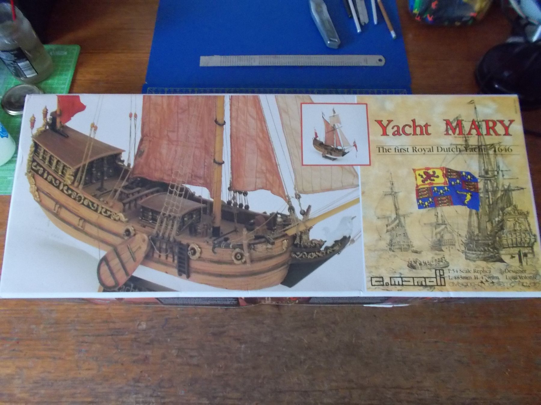 希少レア C.MAMOLI マモリ社 Yacht MARY 木製帆船組立キット 希少レア