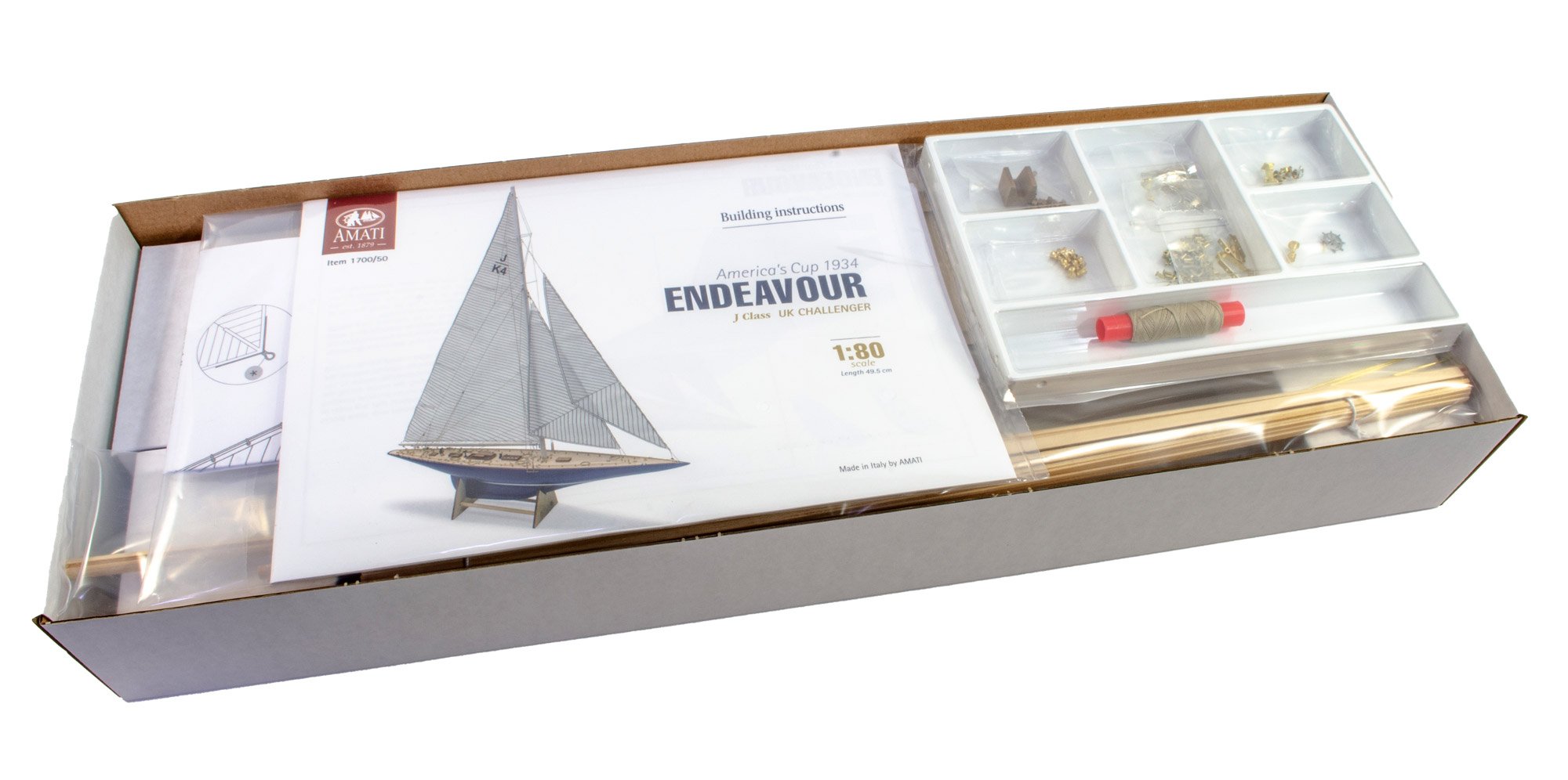 1:80 Endeavour – America's Cup 1934 - Amati - REVIEWS: Model kits
