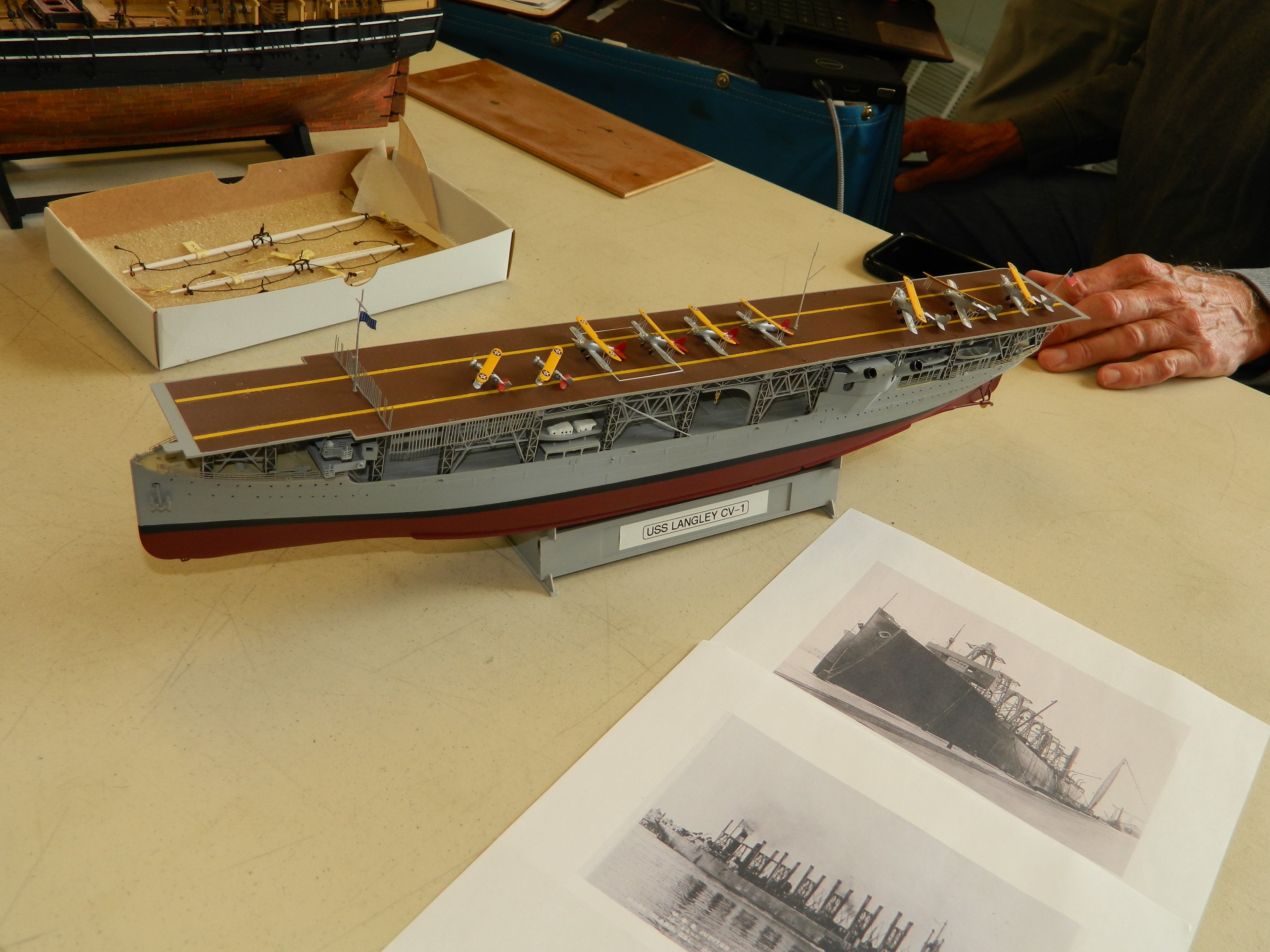 USS Langley by Rick Abramson - Trumpeter - 1:350 - Plastic - - Kit