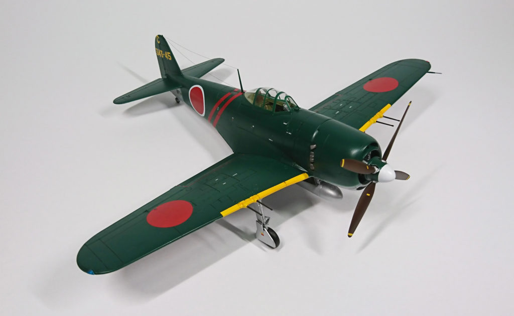 プラモデル完成機 1/48 紫電改「前期型」 ハセガワ 1/48 航空機 JT73