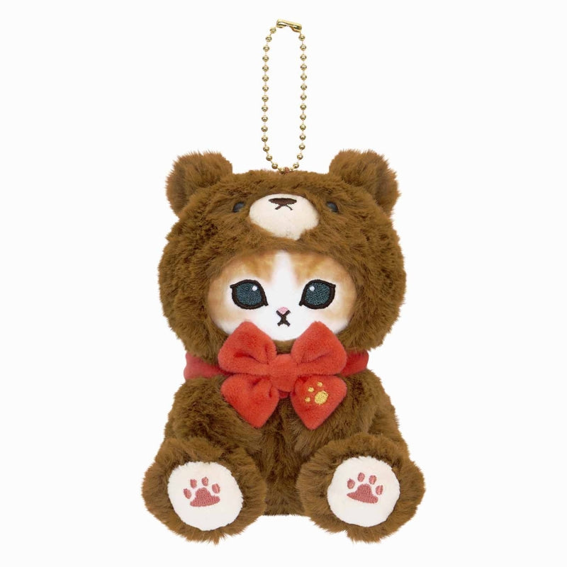 mofusand Exhibition Teddy Bear Meow Mascot Keychain (Brown