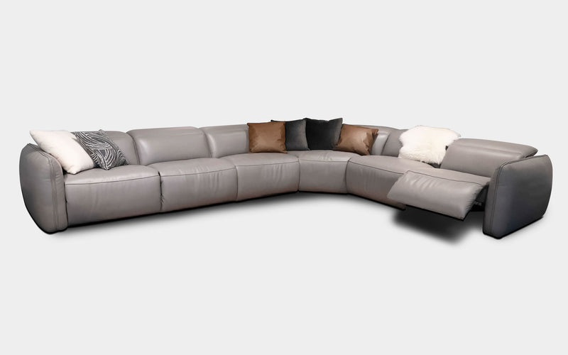 Snowdrop Modern Motion Reclining Sectional Sofa | Modern Power