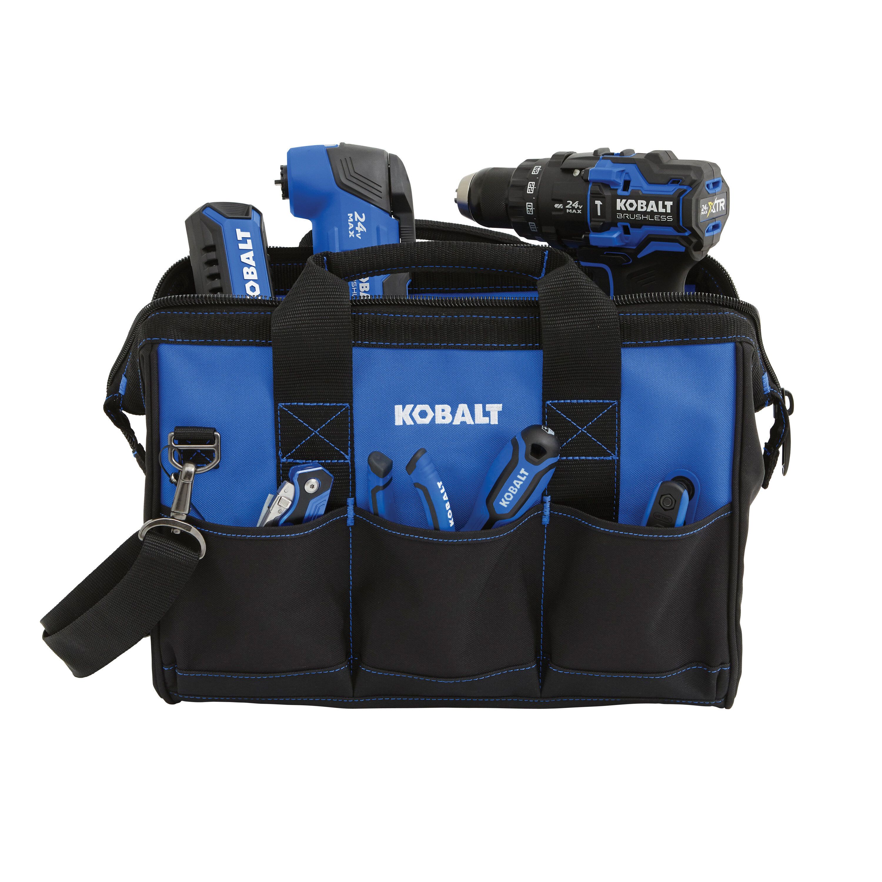 Kobalt Blue Polyester 15-in Zippered Tool Bag KB-76C-15 at Lowes.com