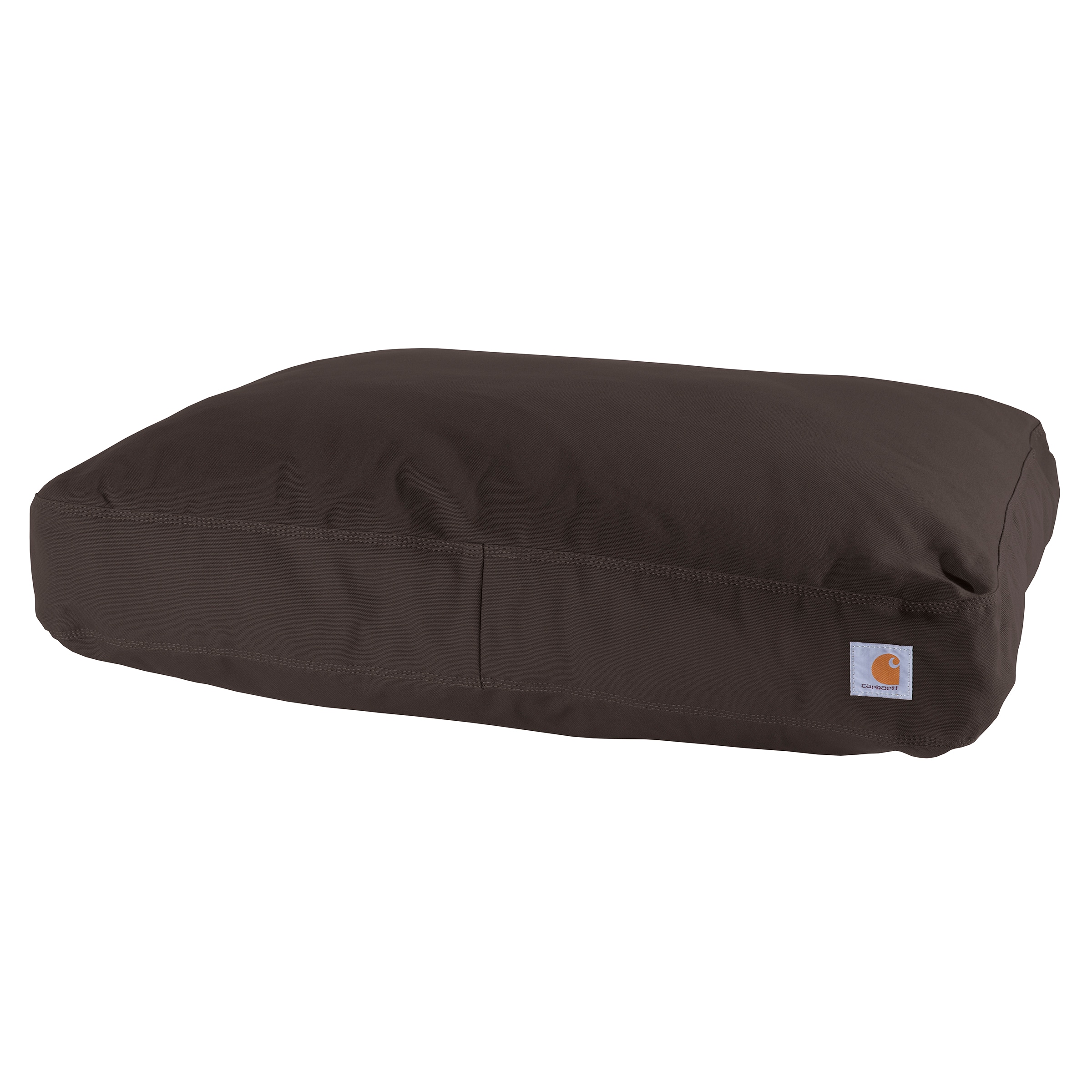 Carhartt Rectangular Carhartt Brown Canvas Pillow Dog Bed (Large
