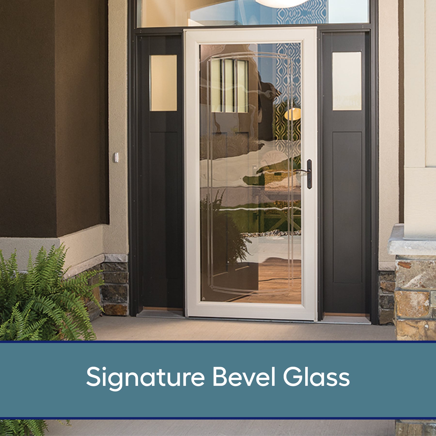 LARSON Signature Selection 36-in x 81-in Obsidian Aluminum