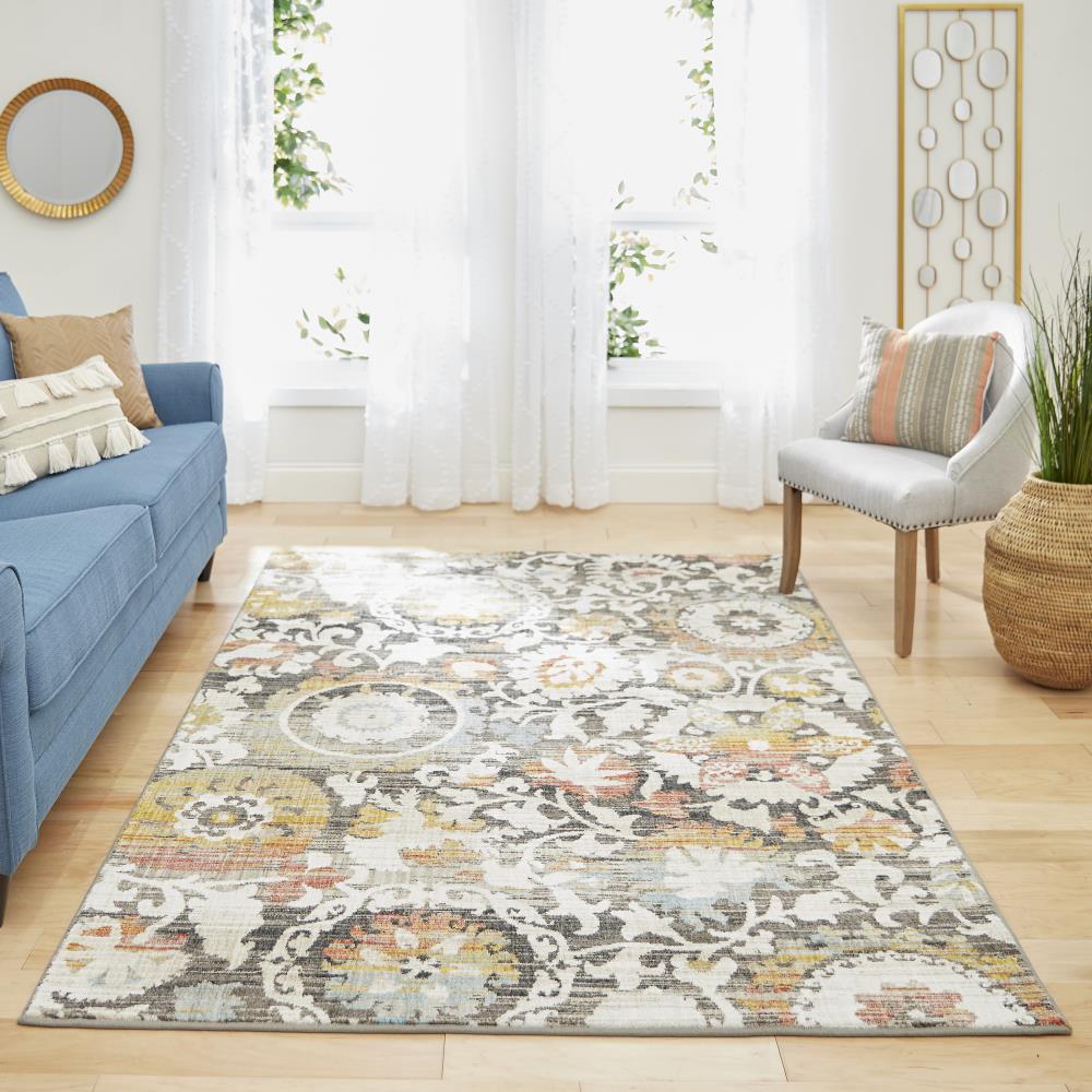 Mohawk Home Jeslynn 8 x 10 Indoor Floral/Botanical Area Rug at