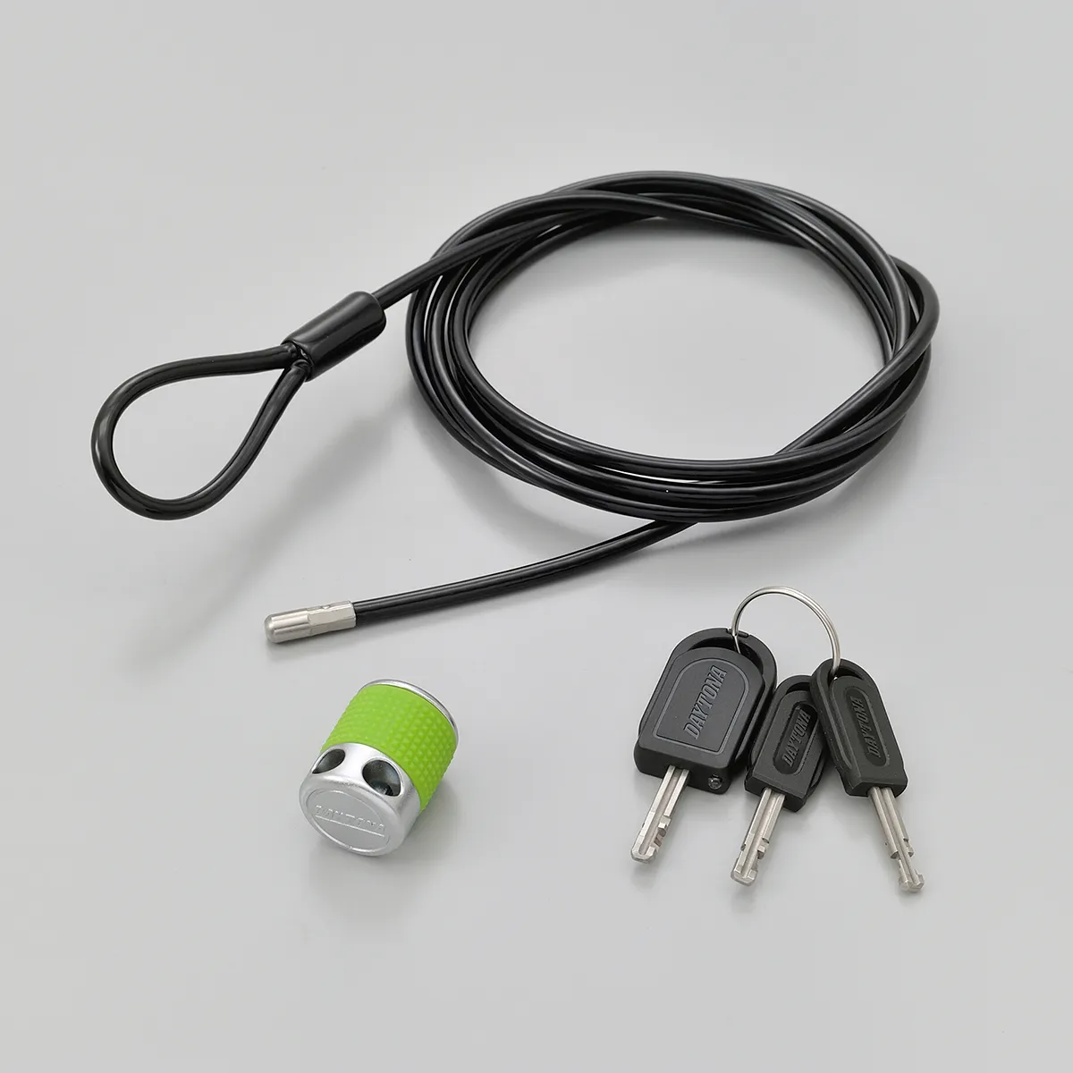 ワイヤーロック - 電動アシスト自転車のアクセサリ（ブラック