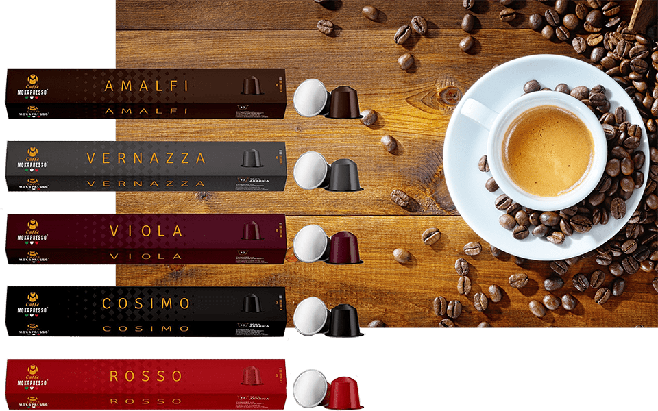 20箱（200カプセル）MOKAPRESSO モカプレッソ カプセルコーヒー5種