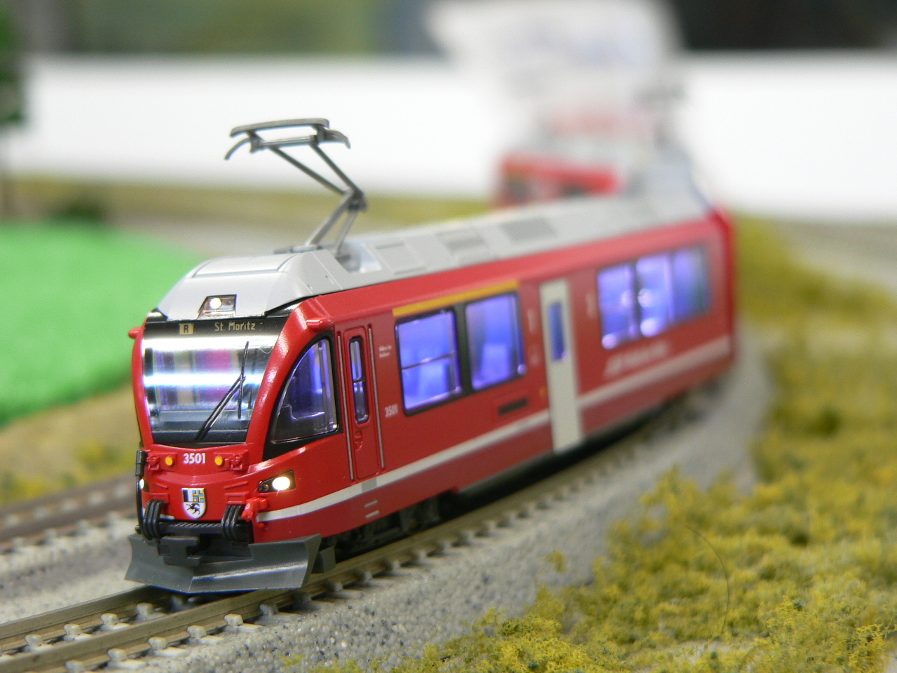 KATO アレグラ、ベルニナエクスプレス 純正室内灯付き カトーのスイス