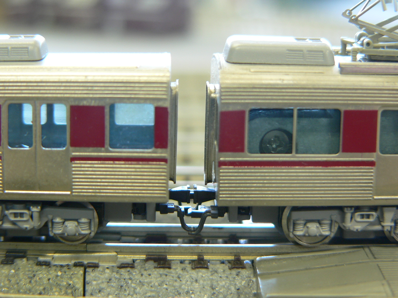 エンドウのNゲージ、近鉄3000系の登場時3両セットのヘッドライト