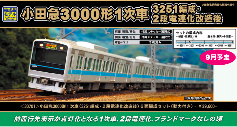 Nゲージ | 小田急3000形1次車 グリーンマックス小田急3000形（ロイヤル