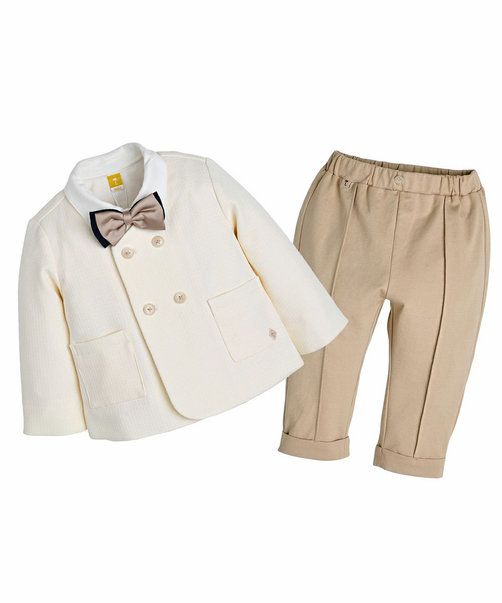 フォーマル4点セット】ブロンディシャツ＆ジャケット＆蝶ネクタイ