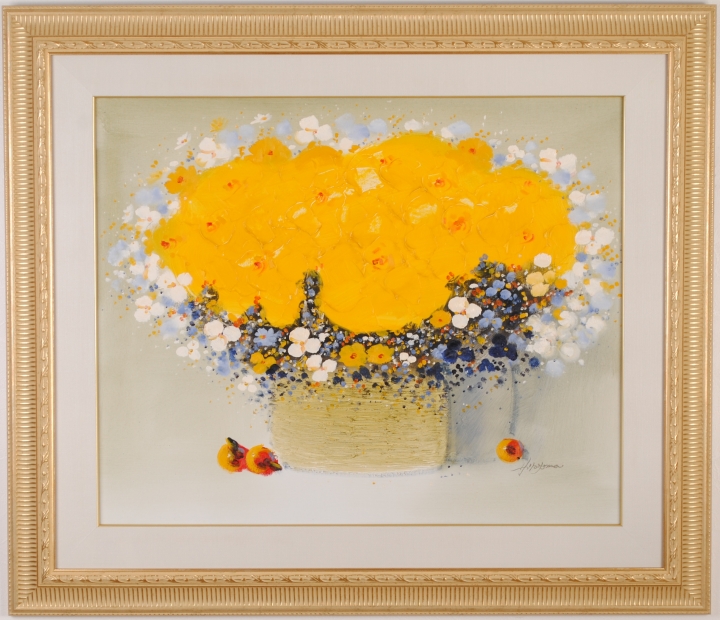 絵画『赤い花』ヘイ平山画 絵画『赤い花』ヘイ平山画 絵画『赤い花