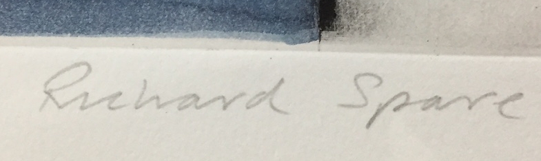 花の絵を銅版画で制作したリチャード・スペアの花の絵「日本の花器と