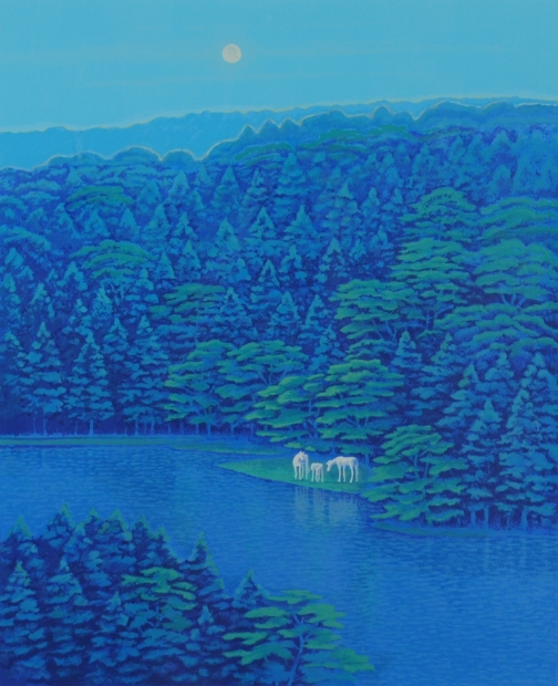 富谷一明 8号 白馬 富谷一明 8号 白馬 富谷一明 8号 白馬 真作】【WISH