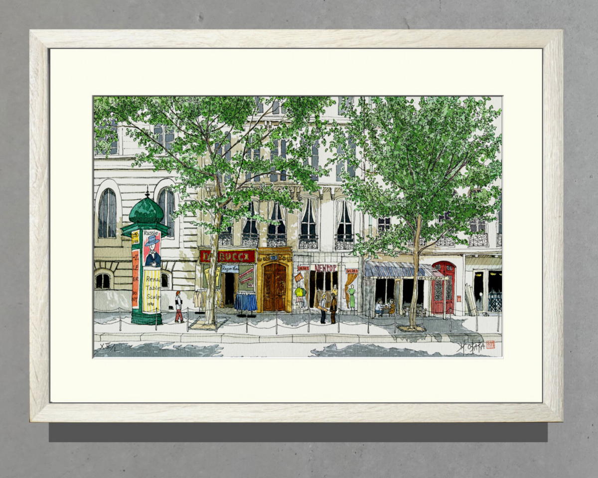 有名国際展作家「Biburyの古民家」真作保証 ,F4,英国,風景画,小原雅夫