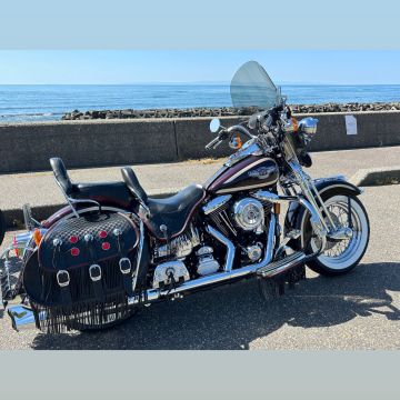 ハーレーダビッドソン ヘリテイジスプリンガー 純正フロントバック