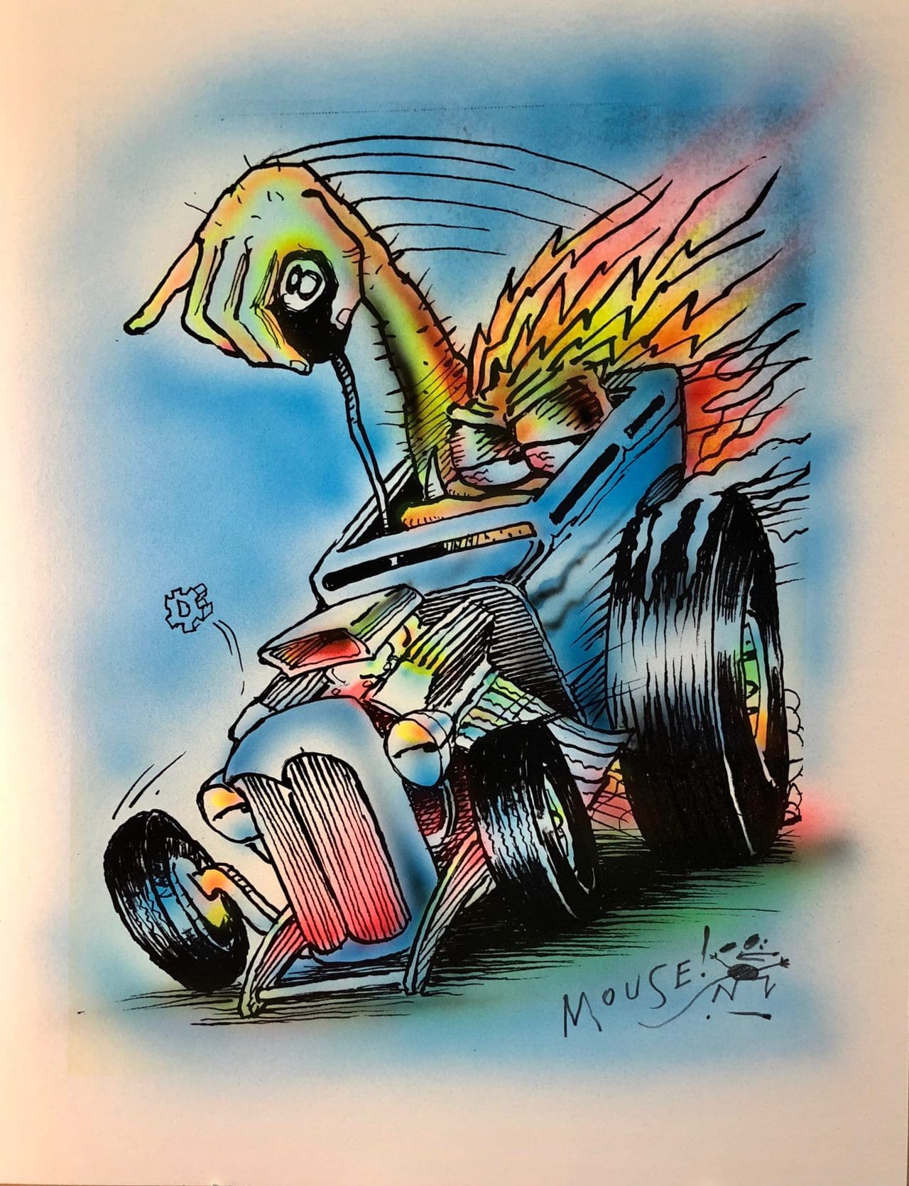 ZIG ZAG - AIRBRUSHED PRINT - Mouse Studios