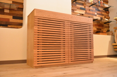 無垢オーダーアクアキャビネット/水槽台 Cube a Stump (lattice