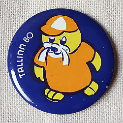 ロシアン缶バッジ 1980年モスクワオリンピック・タリンのキャラクター