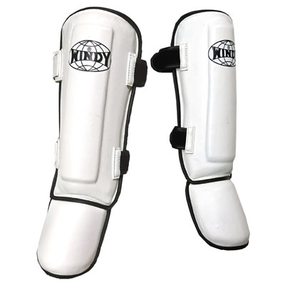 WINDY ボクシンググローブ 16oz / レガースLサイズ ホワイト セット