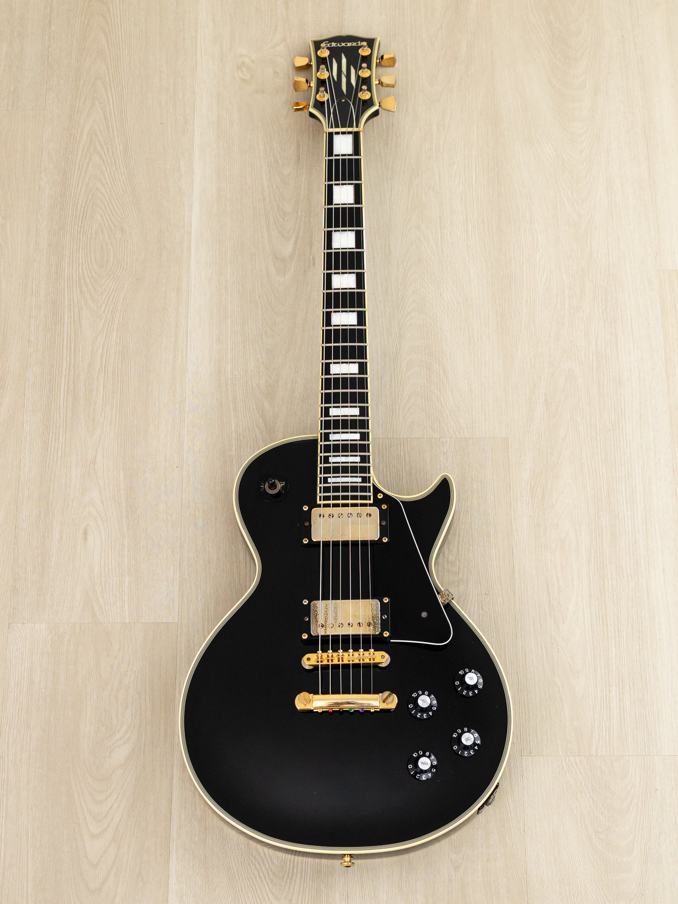 2008 Edwards by ESP E-LP-98LTC Custom Black Beauty, Ebony Nitro Lacque