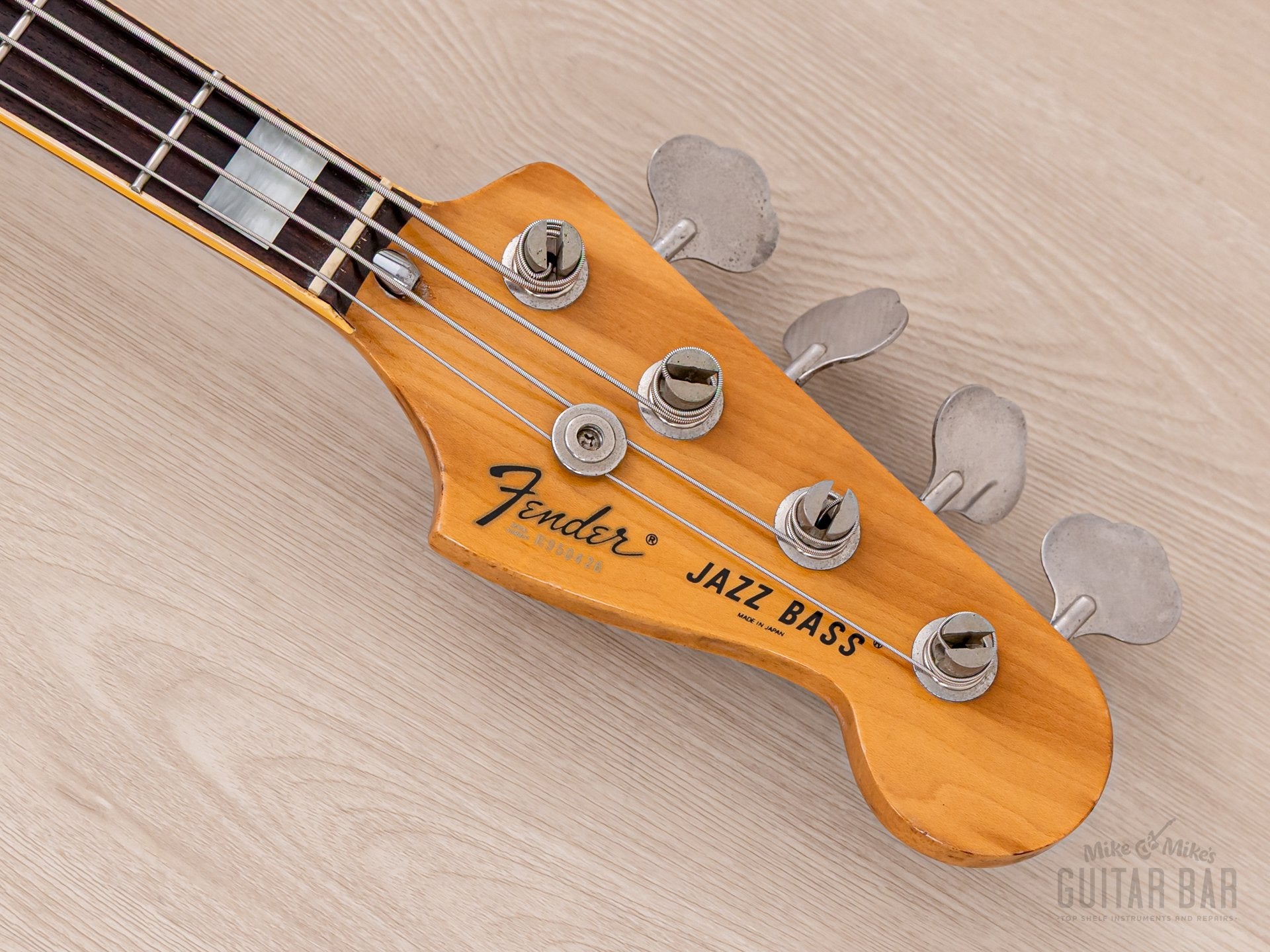 1988 Fender Jazz Bass '75 Vintage Reissue JB75-80 Sunburst Ash, 100% O