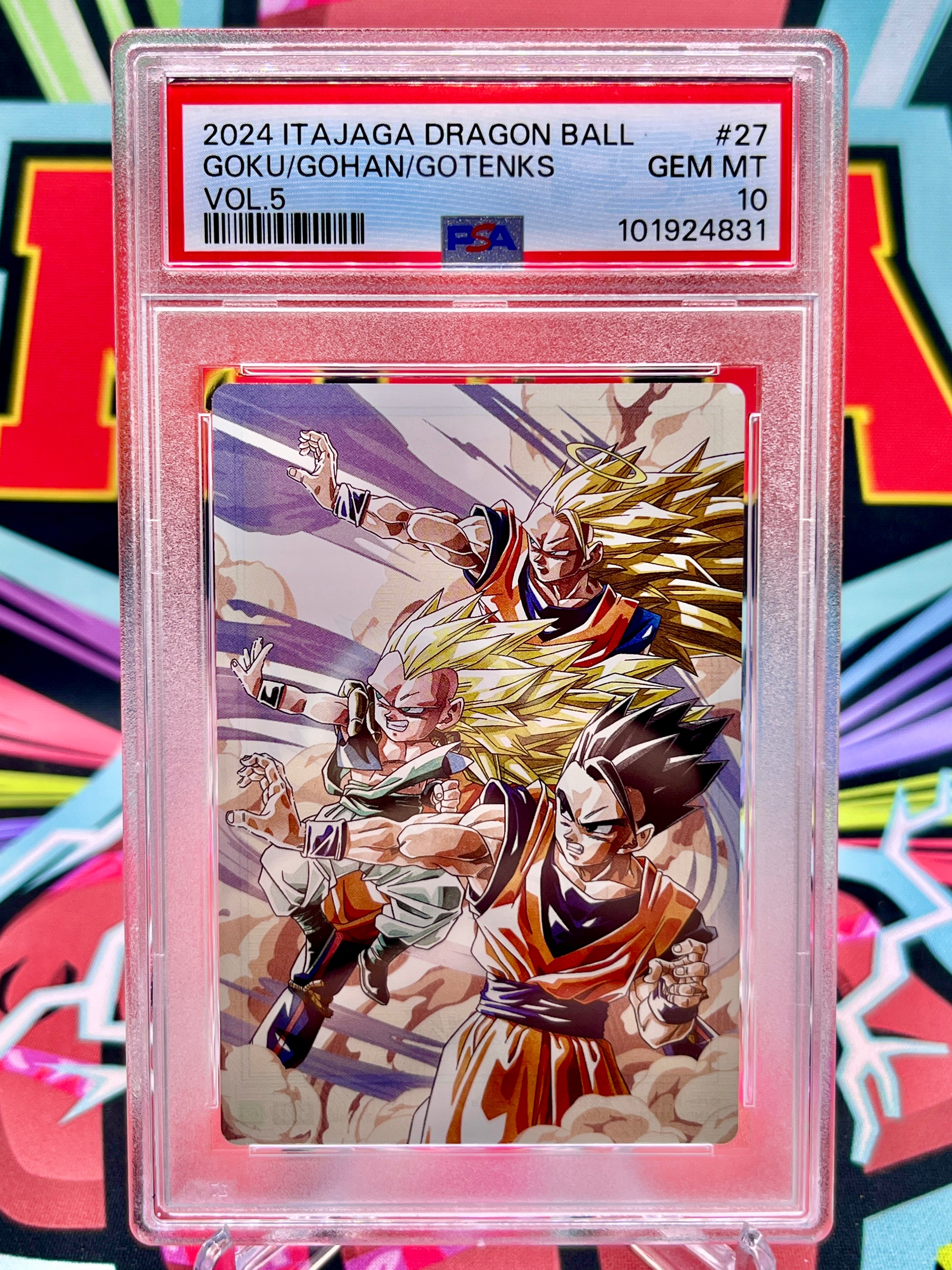 PSA 10 5-27 CR Goku, Gotenks, & Gohan [Itajaga Vol. 5] (2024)