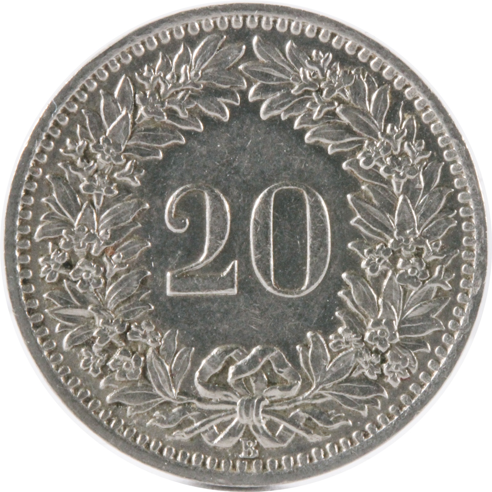 スイス 1938年 20サンチーム 白銅貨 AU | ミスターコインズ