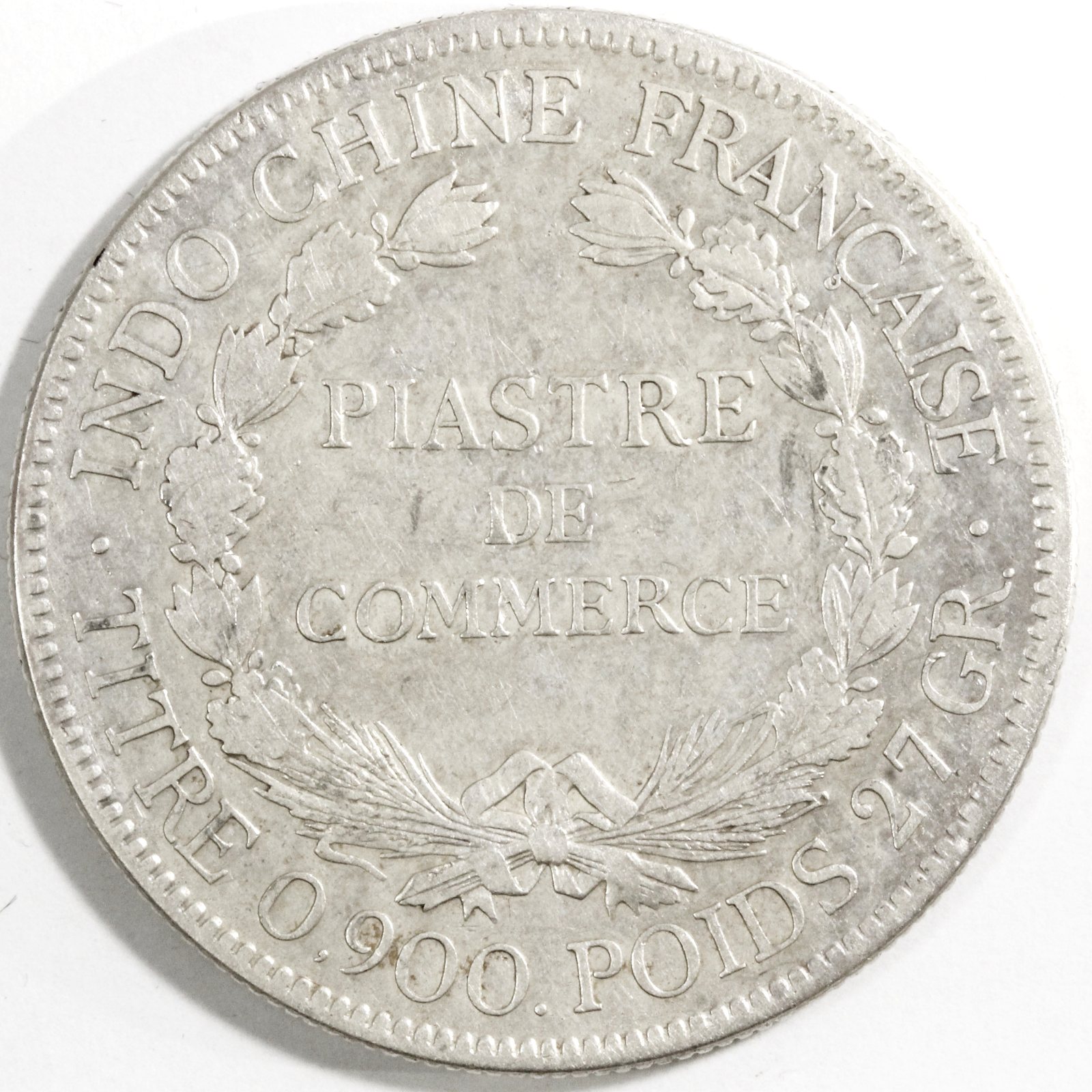 1921-H フランス領インドシナ ピアストル銀貨 PCGS フランス領