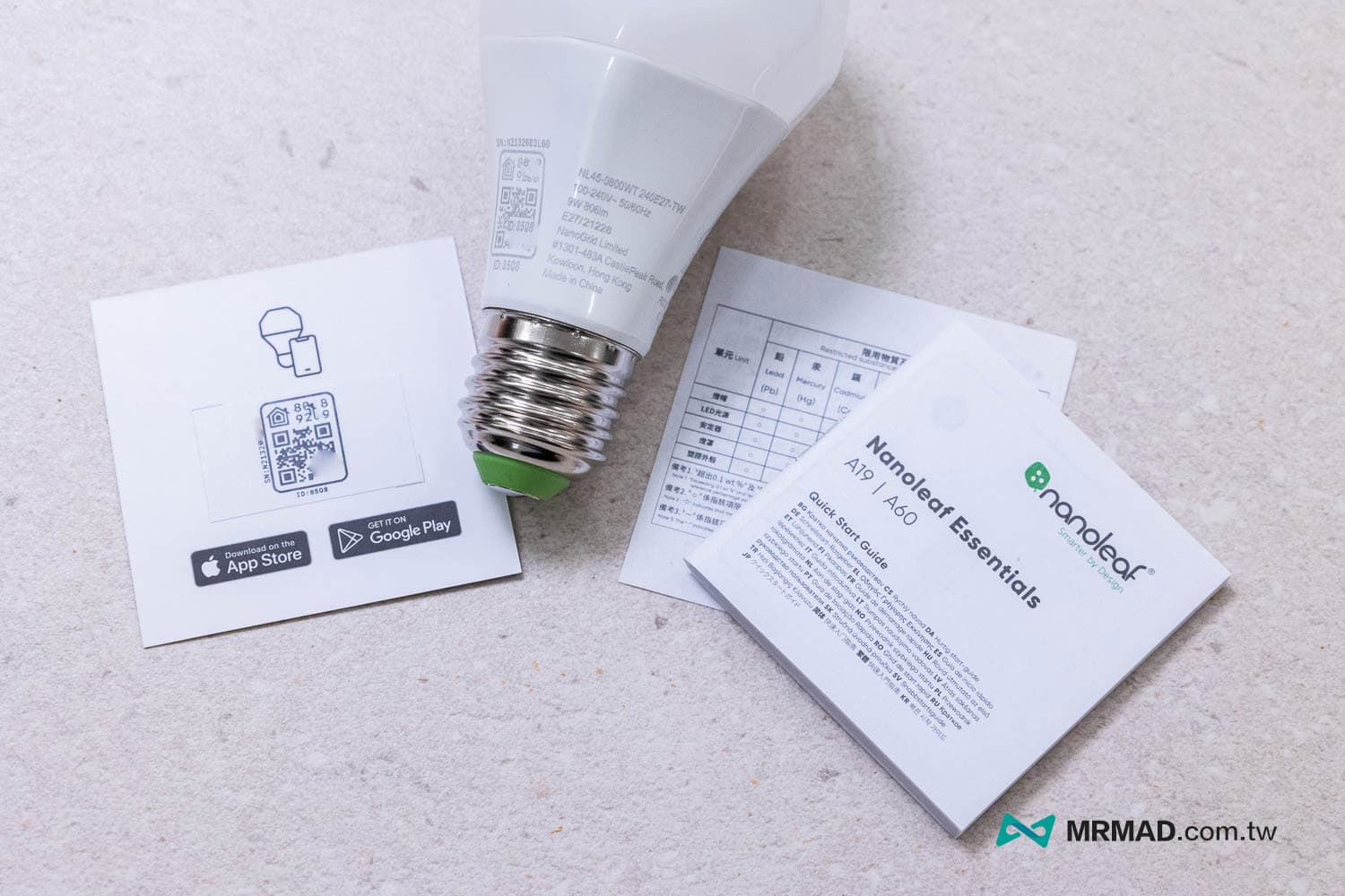 Nanoleaf Essentials A60スマートLED電球 9個入り Nanoleaf Essentials