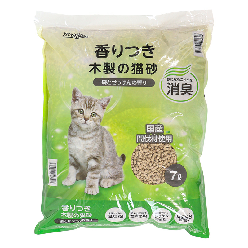 香つき木製の猫砂 7L ｜ ミスターマックスオンラインストア