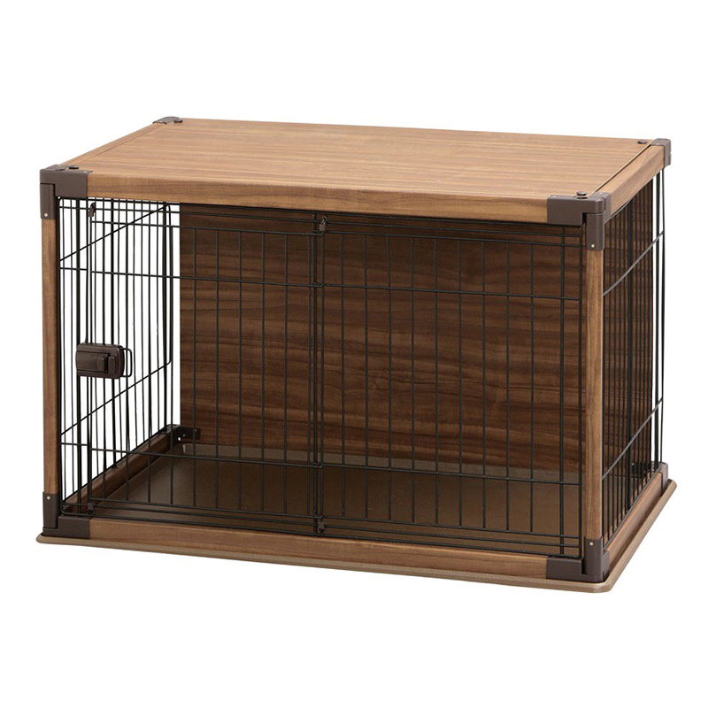 ペット用ケージ インテリアウッディサークル 97.5×66.5×63.5cm ダーク