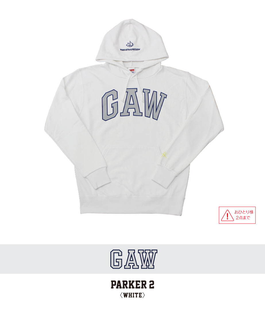 MAN WITH A MISSION マンウィズGAWパーカー MWAM 15th 牙ロゴ