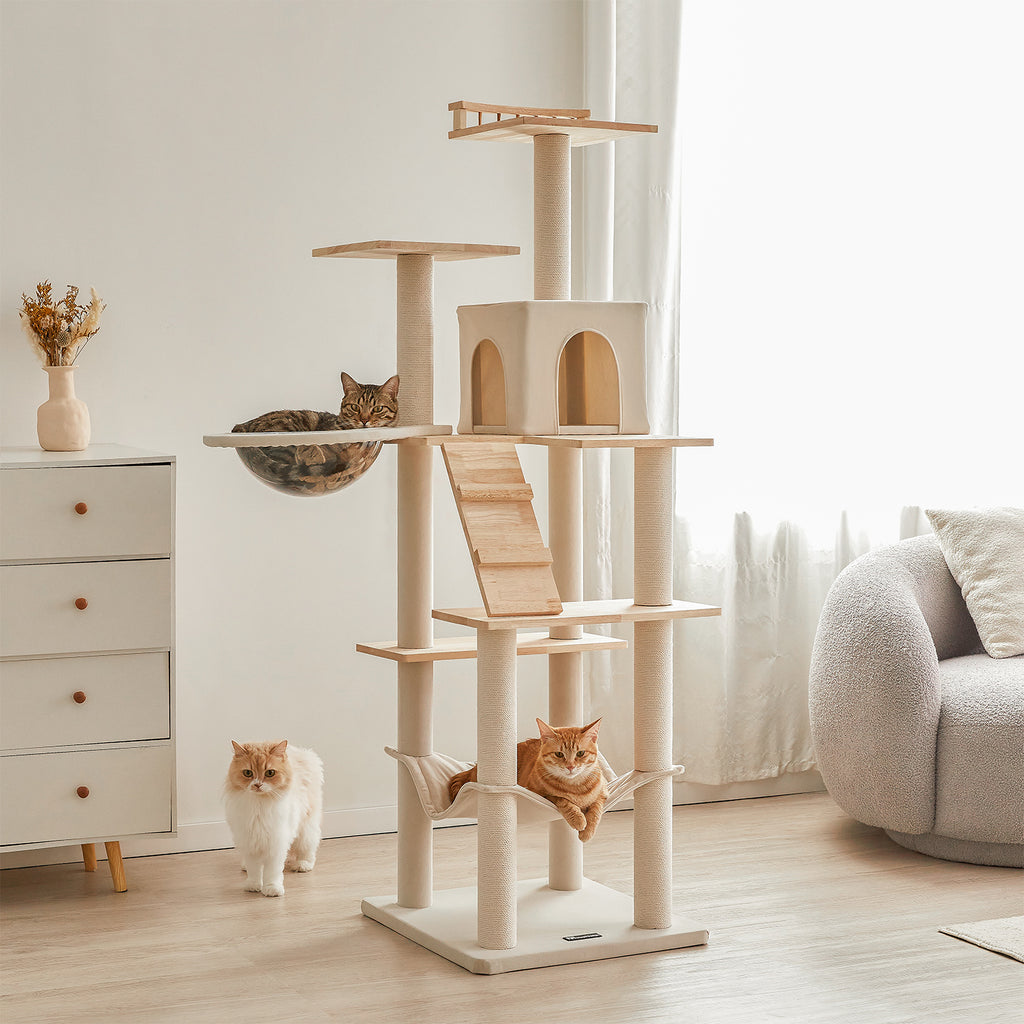 MWPO キャット タワー おしゃれ キャット タワー 木製 キャット タワー