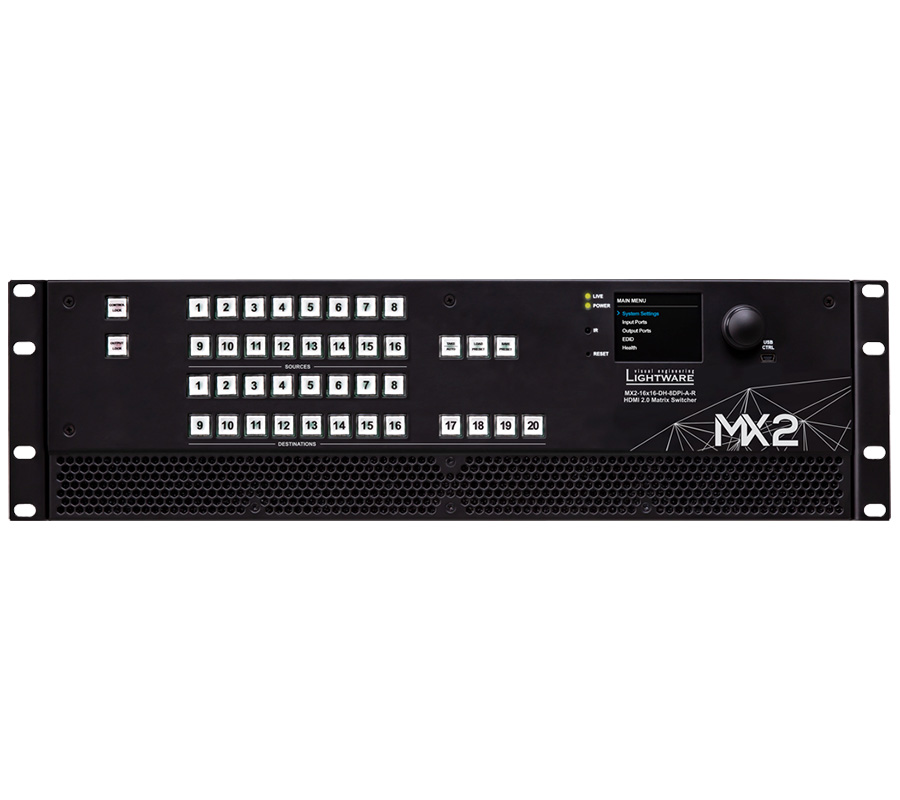 Lightware(ライトウェア) | MX2-16x16 | スタンドアロン型4K