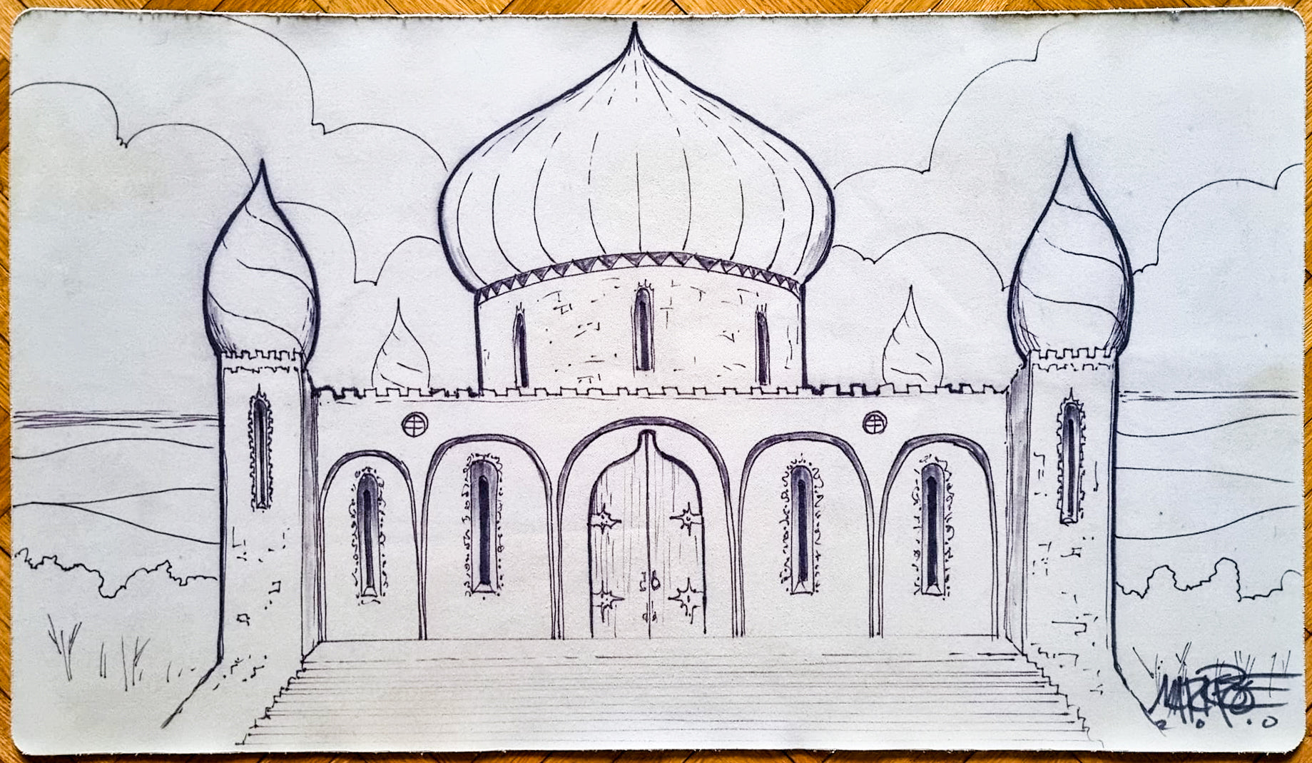 Library of Alexandria プレイマット MTG サイン入り Library of