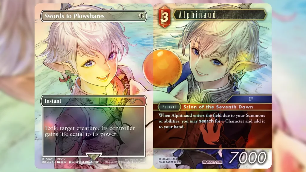 MTG FF 体験会 プロモ 剣を鍬に アルフィノ 2枚セット MTG 剣を鍬に
