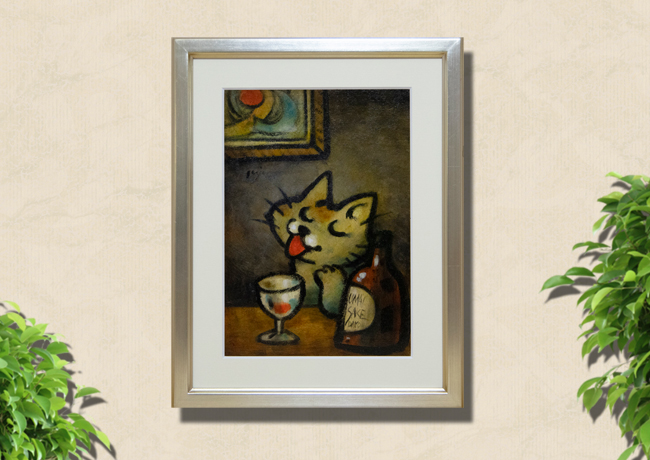 油絵専用ニットが大好きな猫2