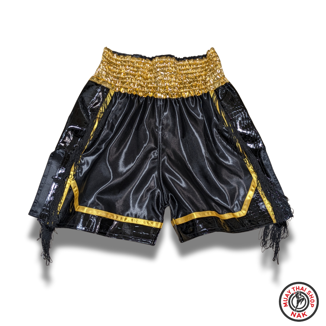 オーダーキックパンツ（ミドル丈）ブラックゴールド （ブラック