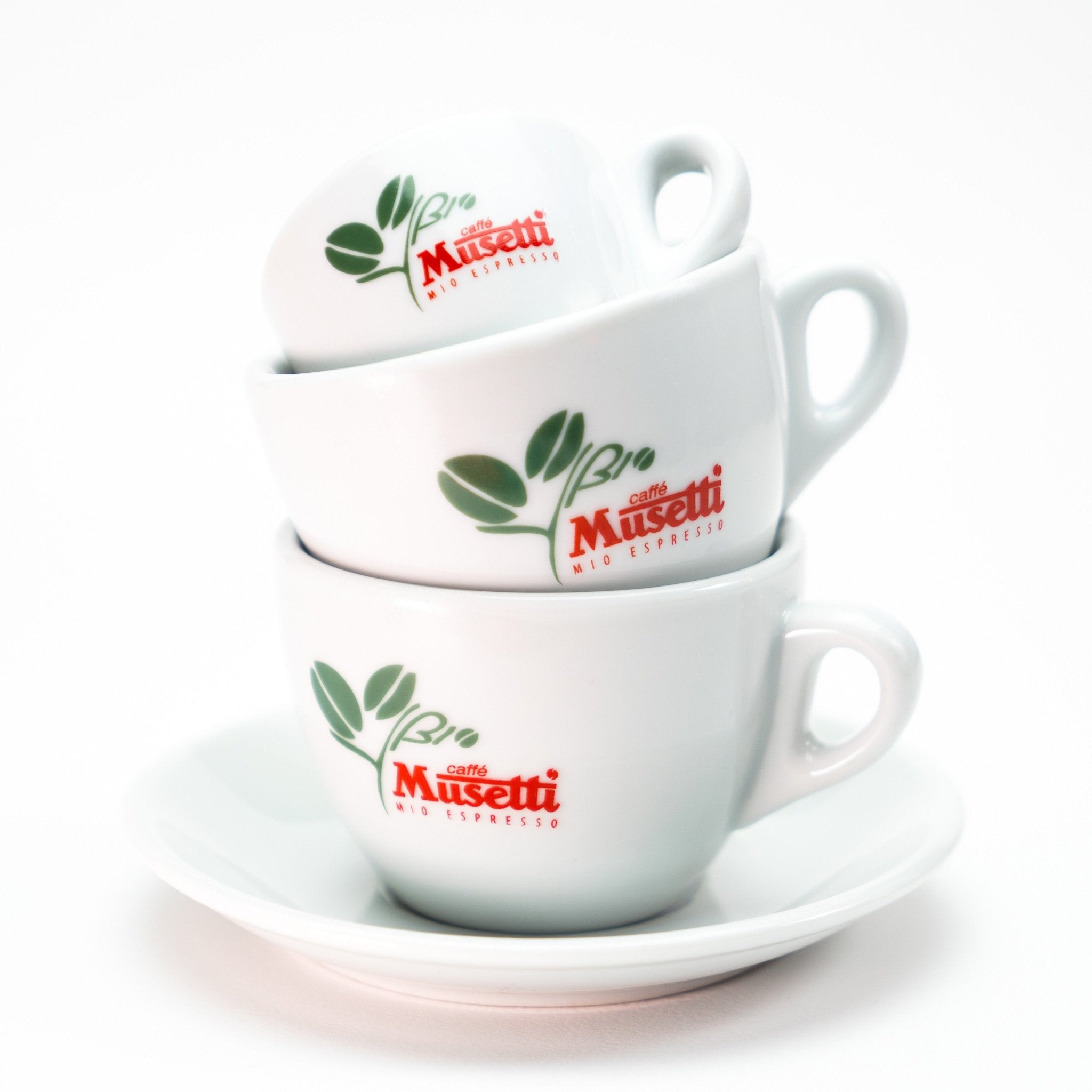 Set of 6 Musetti coffee cups with saucers - Bio