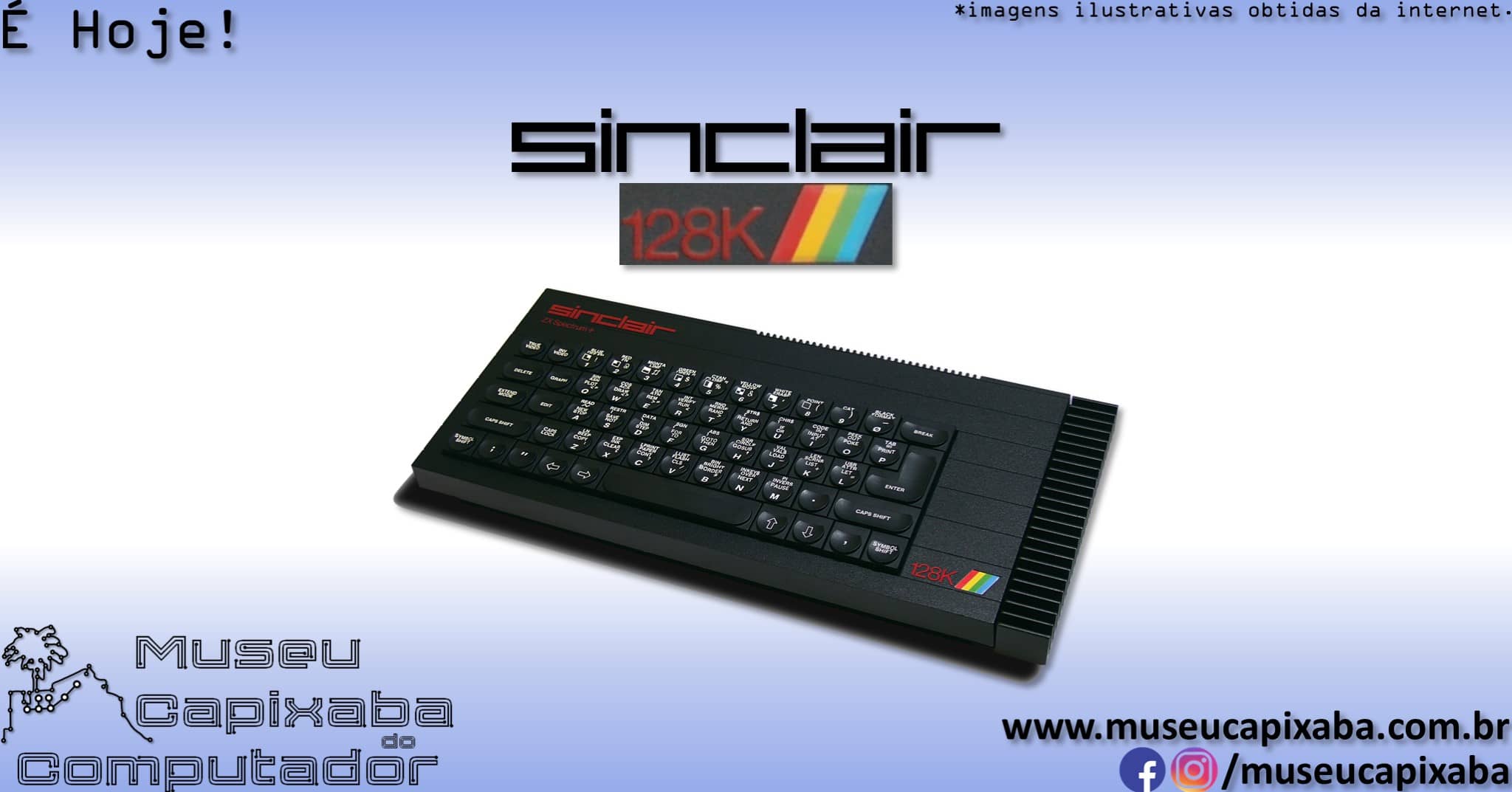 O microcomputador Sinclair ZX Spectrum 128 de 1986 – MCC - Museu
