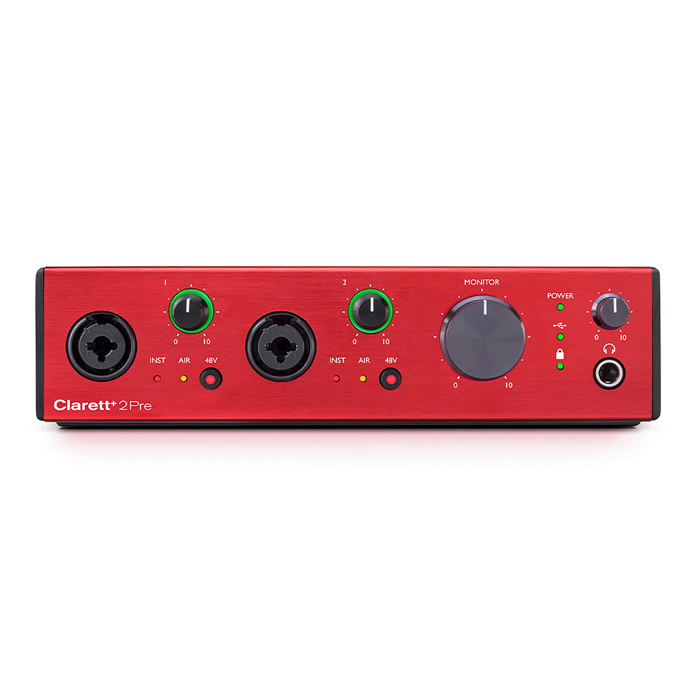 Focusrite Clarett+ 2Pre｜ミュージックランドKEY